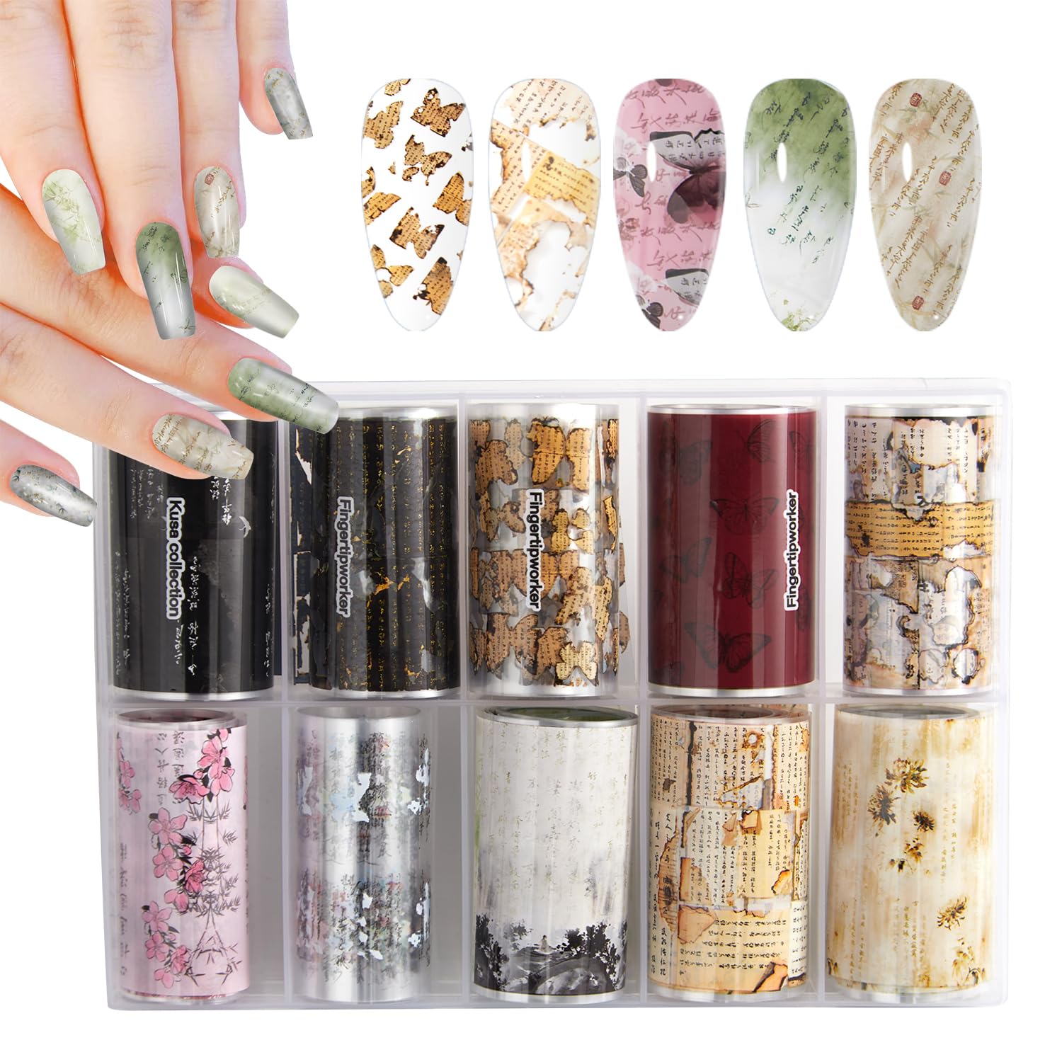 Nail Art DIY Transfer Foils Set (WD-TRF01）