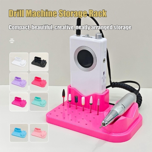 Professional Nail Drill Bit Storage Box Manicure Tools Holder 
