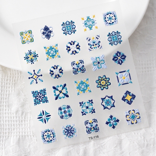 5D Nail Stickers Back Adhesive Nail Stickers(WD-NS TS Series)